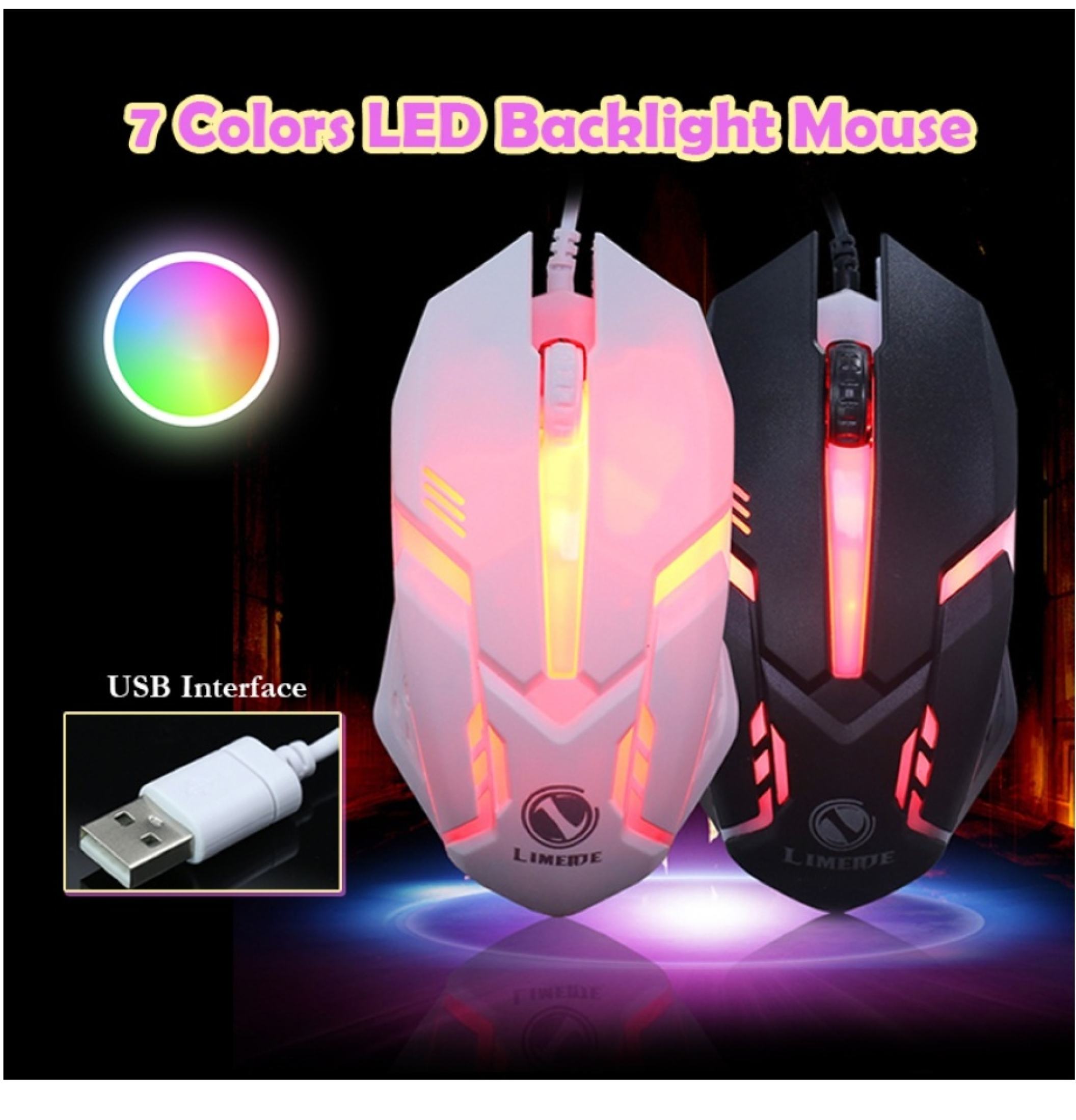 Gaming Mouse USB Wired Mouse For Laptop Computer PC High Configuration ...