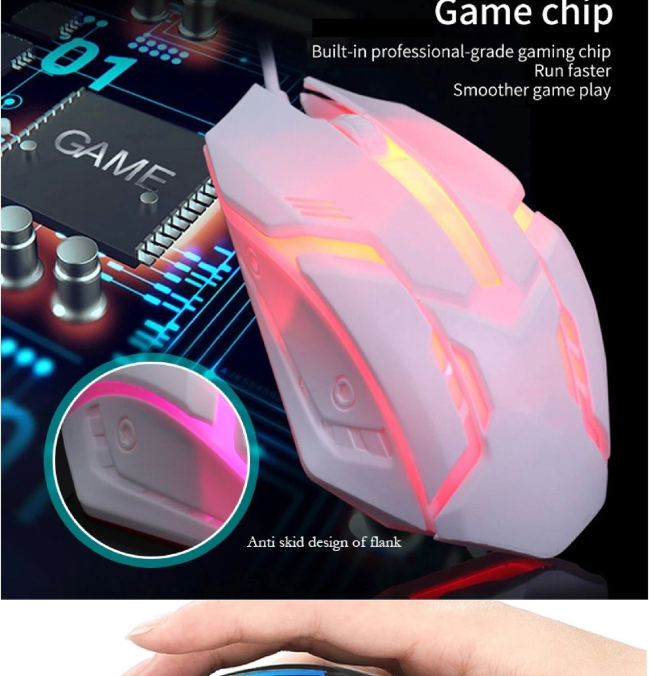 Gaming Mouse USB Wired Mouse For Laptop Computer PC High Configuration ...