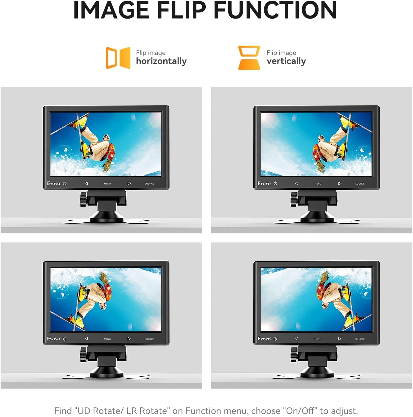 Eyoyo 7 inch Portable Monitor Display Screen Small IPS HDMI Monitor ...