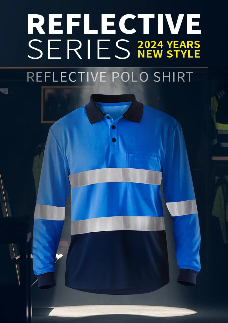 Safety Reflective High Visibility Long Sleeve Shirts ANSI Class 2 Hi ...