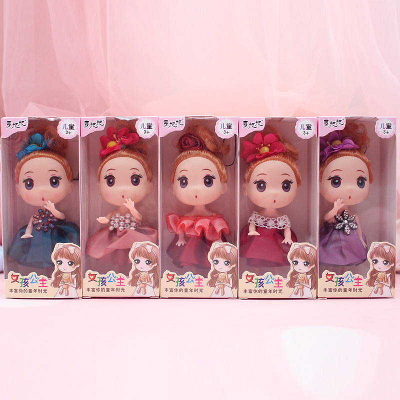 12 cm Princess Dolls Toys for Kids Girls 2 to 6 years Cute Toy Doll for