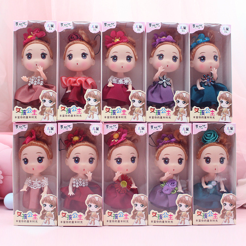 12 cm Princess Dolls Toys for Kids Girls 2 to 6 years Cute Toy Doll for