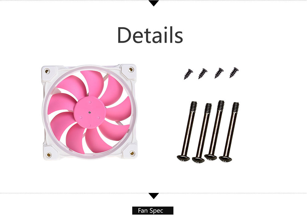 ID-COOLING ZF-12025-PINK CPU Chassis fan 120mm 5V 3PIN ARGB addressable ...