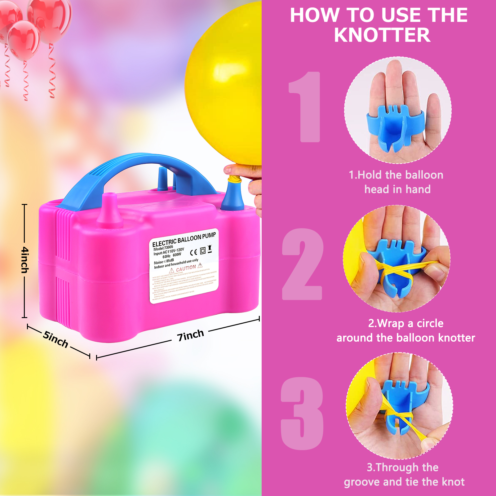 Electric Balloon Air Pump Balloon Arch Column Stand Inflatable Balloon ...
