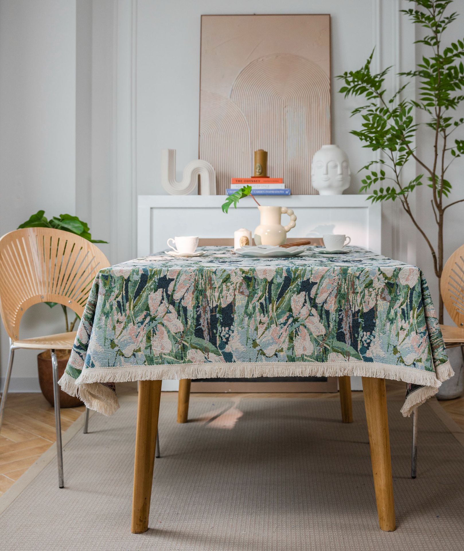 High Quality Weave Table Cloth Cover Japanese Style Tableclothes Square