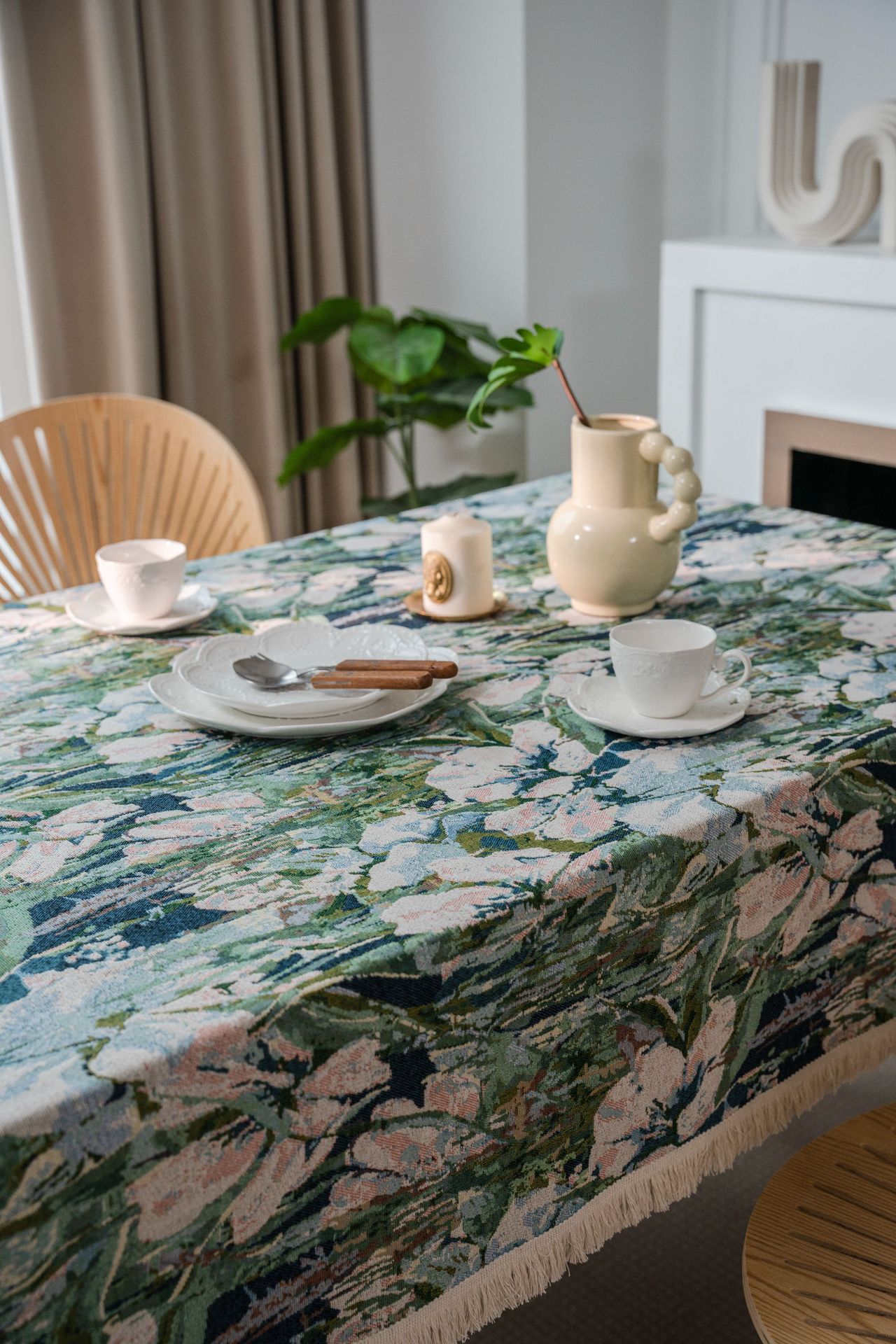 High Quality Weave Table Cloth Cover Japanese Style Tableclothes Square