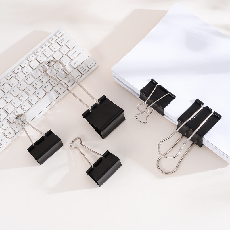 5pcs/set Metal Binder Clips Multisized Notes Letter Paper Clip Tickets ...