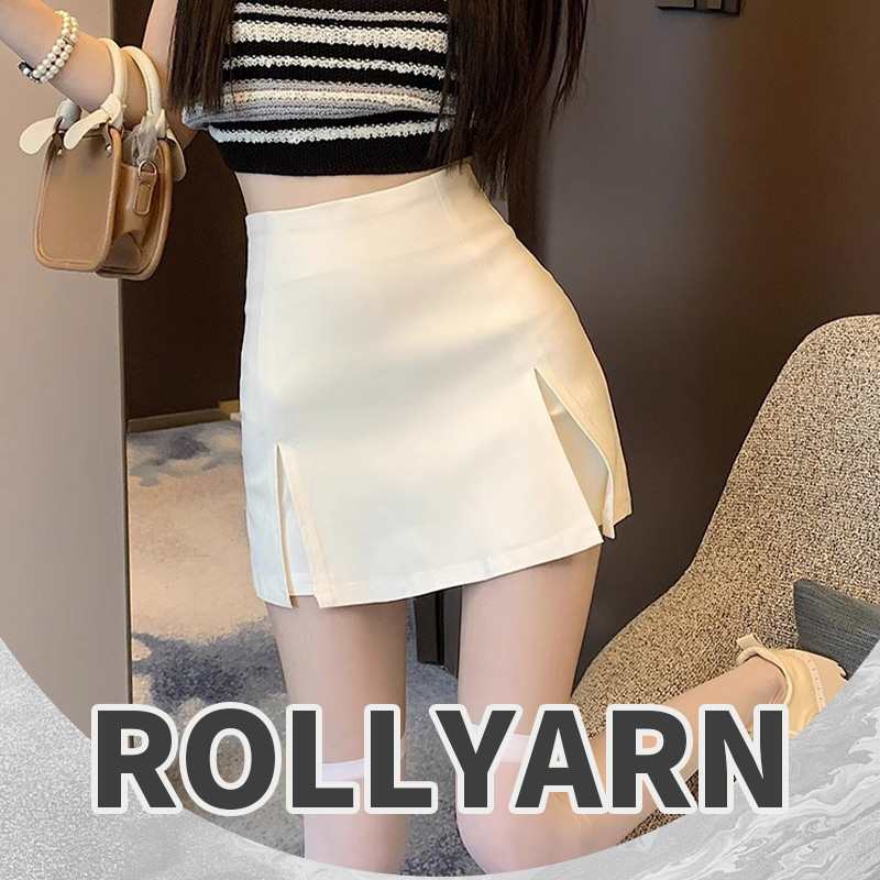 Skirt For Woman Palda Mini Skirt With Slit Short Skirt High Waist ...