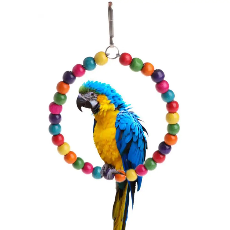 Curated visual reference: Parrot Cage Accessories With Hanging Toys That Encourage Foraging Behavior Reference: 4 In 1 Parrot Toy Hanging Swing Toy Mini Ferrule