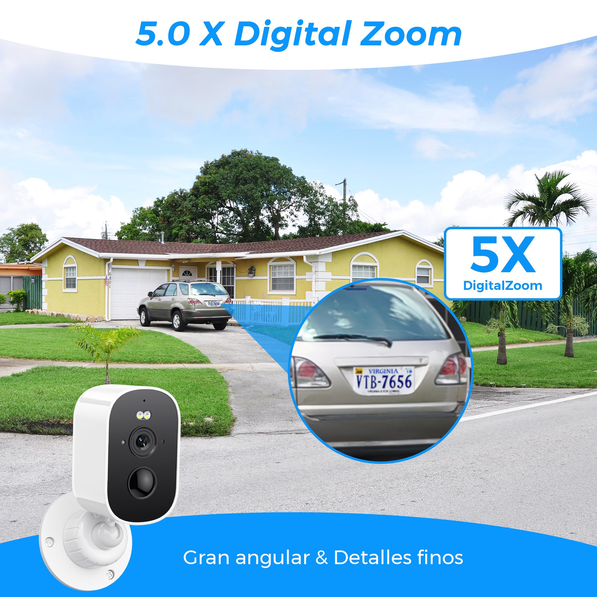 ANBIUX 8MP 4K HD Outdoor CCTV Camera WIFI Solar Panel Rechargeable ...