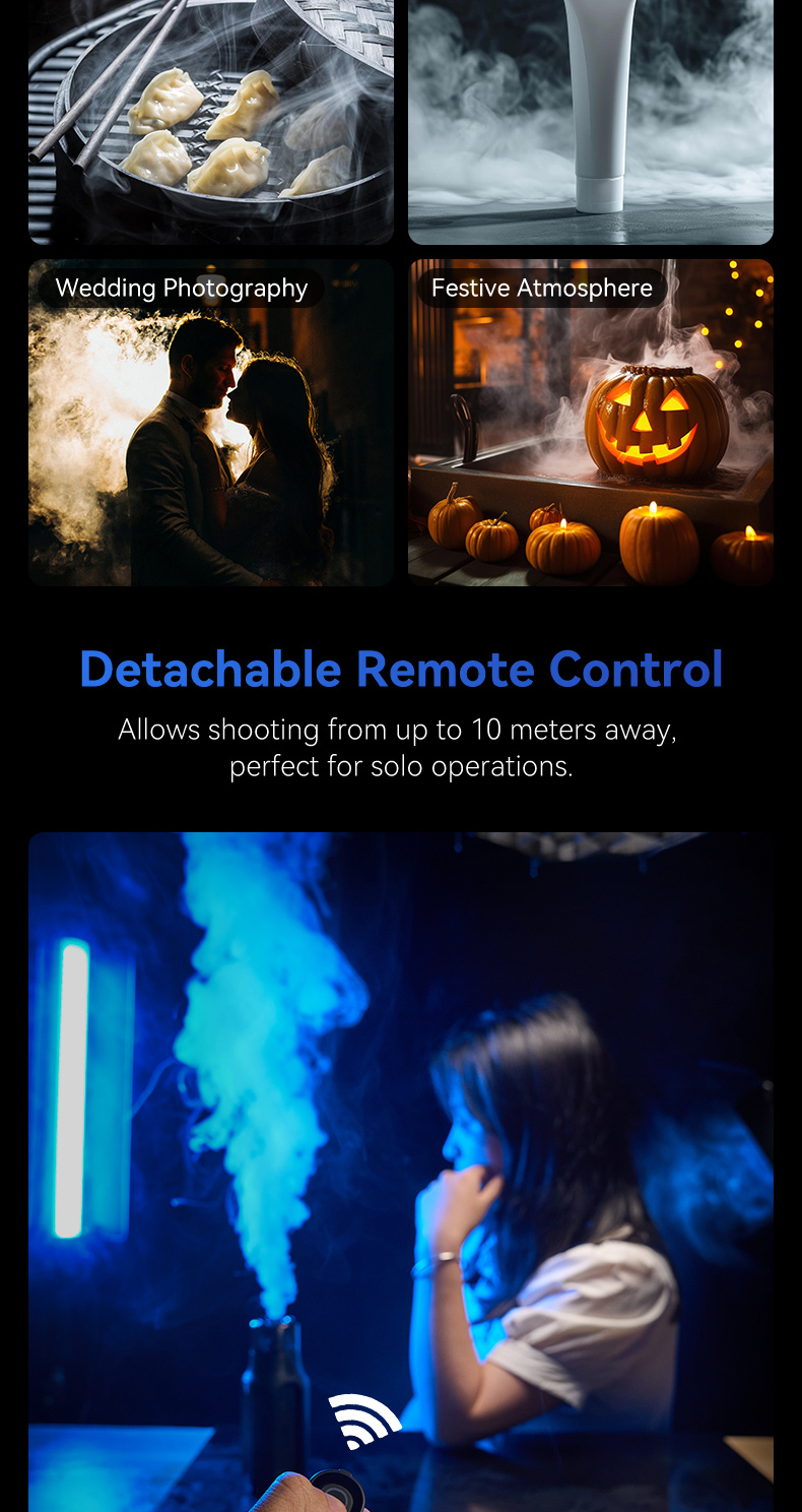 TELESIN Smoke Machine Photography Smoke Effect Portable Smoke Maker ...