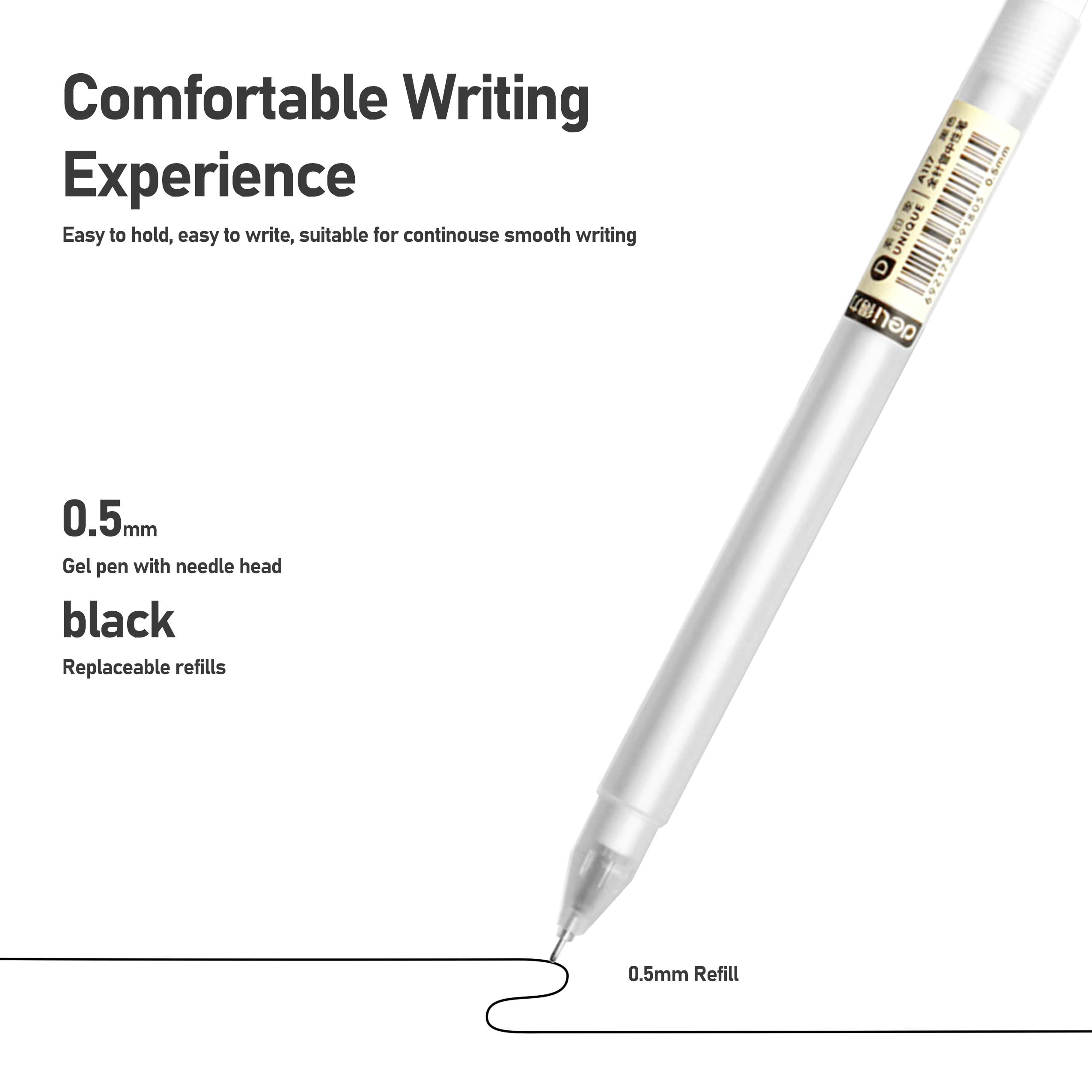 [COD] 100pcs Gel Pen Set 0.5MM Large Capacity Writing Pen Black Carbon ...