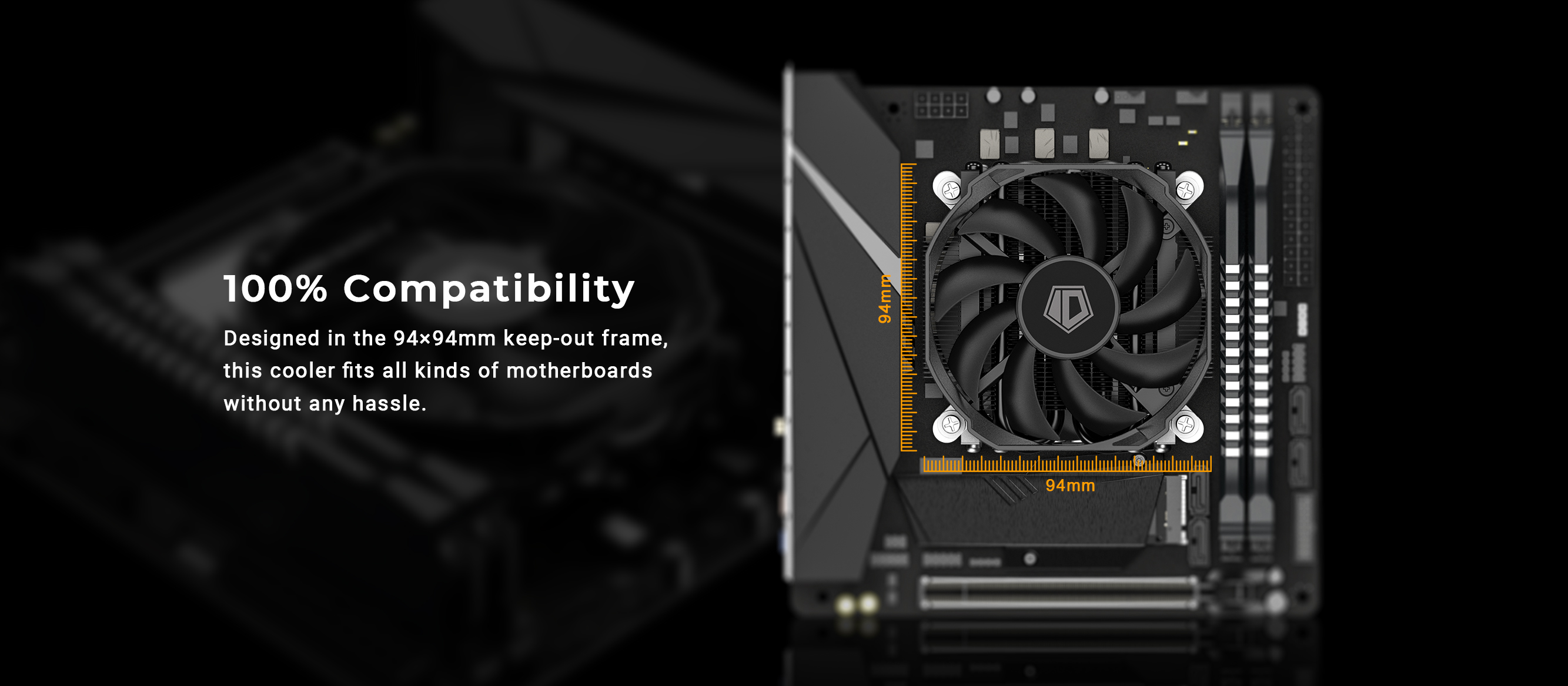 ID-COOLING IS-30 4 heat pipe dual-platform low-profile down-blowing CPU ...