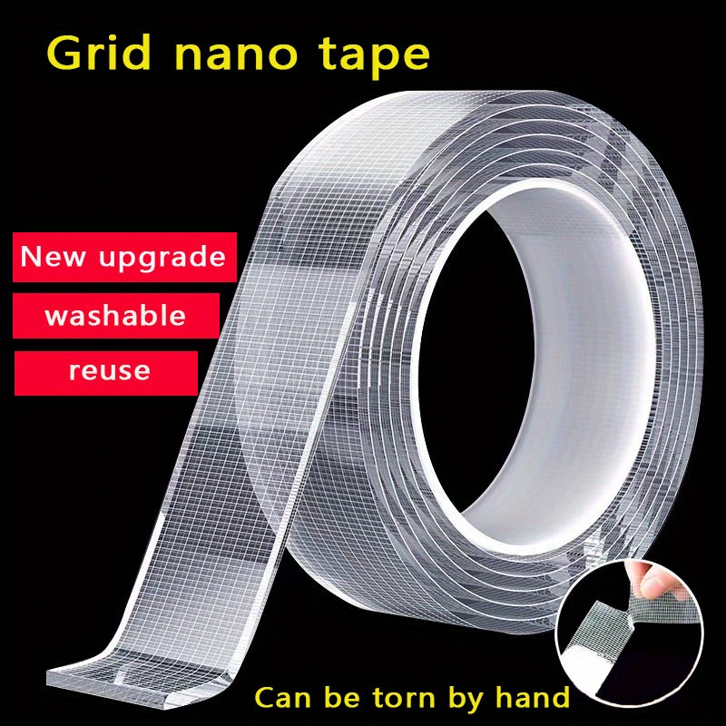 One Roll Nano Adhesive Tape, 1mm Thick Heavy Duty Double Sided With 3x ...