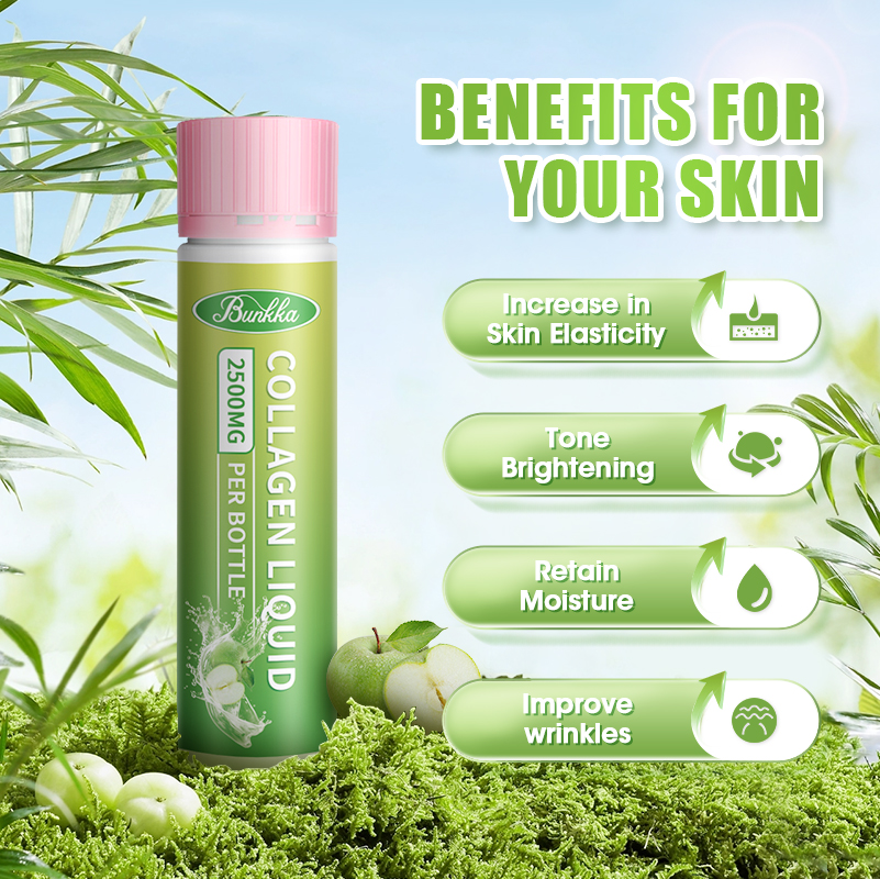 Bunkka Collagen Liquid with Fish Collagen Peptide 2500mg Glutathione ...