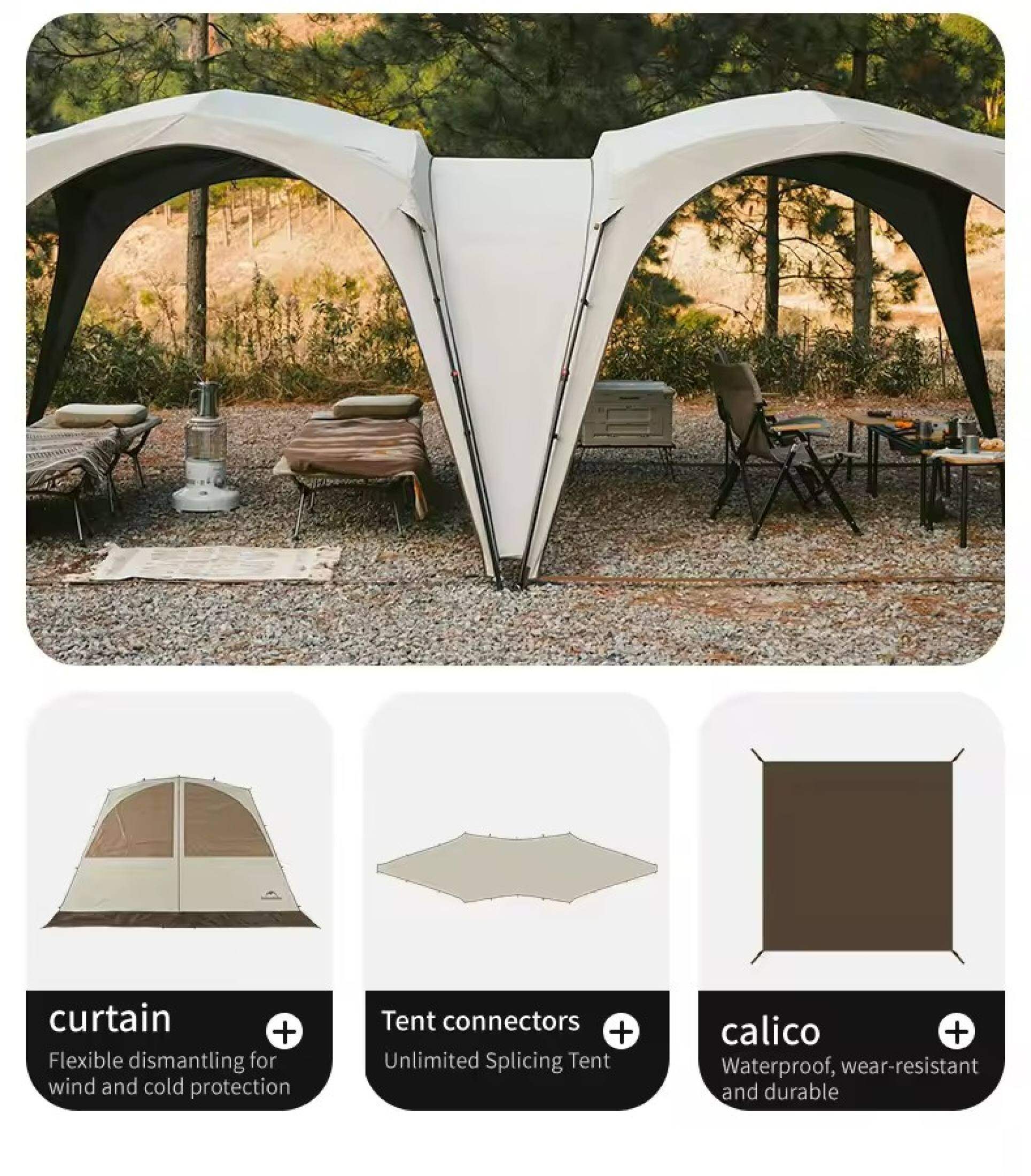 Naturehike Waterproof Coated Silver Canopy quick-opening Automatic ...
