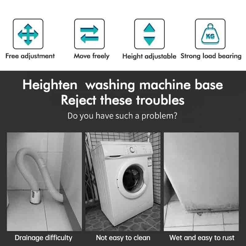 Universal Refrigerator Rack Stand Adjustable Washing Machine Rack Stand ...