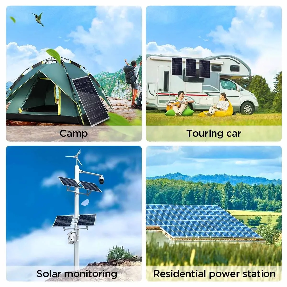 Solar panel 200W/500W Original Household generation monocrystalline ...