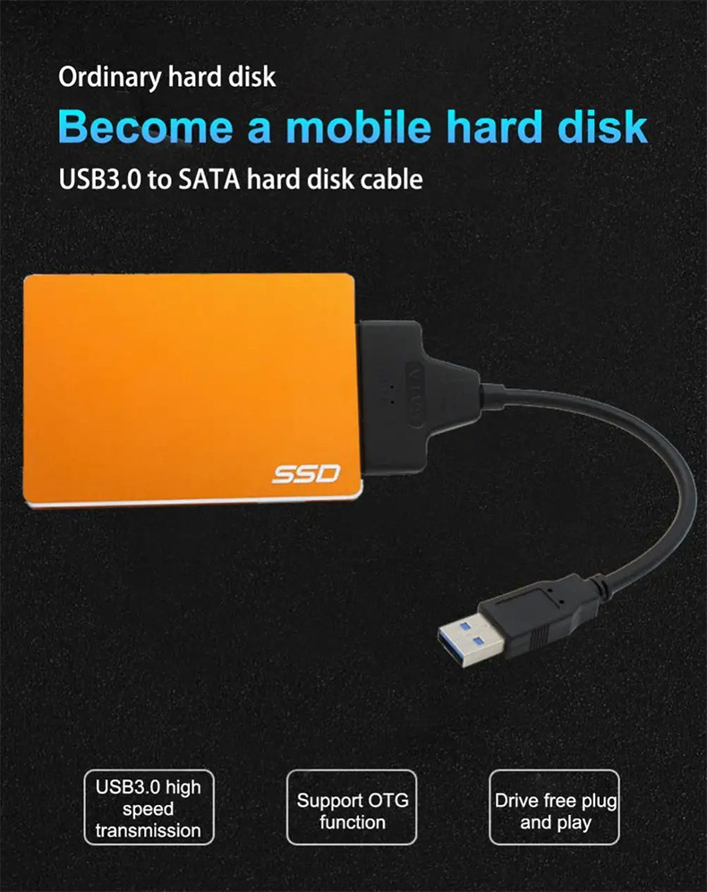 [Shopee Choice] USB 3.0 to Sata Cable Portable Adater for Hard Drive ...