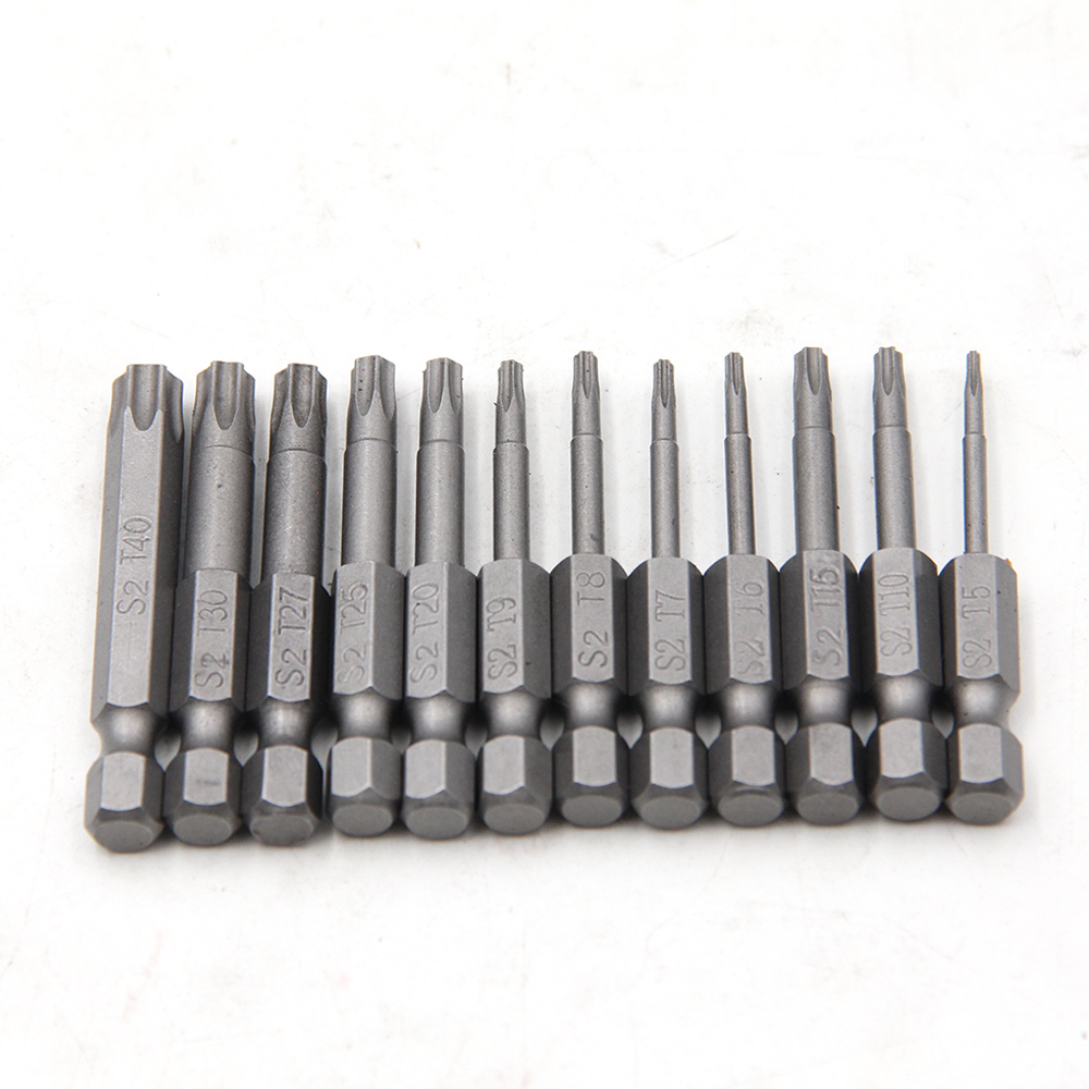 Cross-border Star Hollow Bits Set (11/12pcs) 50/75/100mm * T5-T40 ...