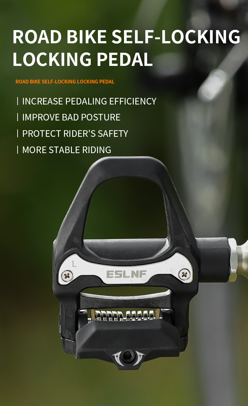 ESLNF Road Bike Clipless Pedals Self-locking SPD Anti-slip Cycling ...