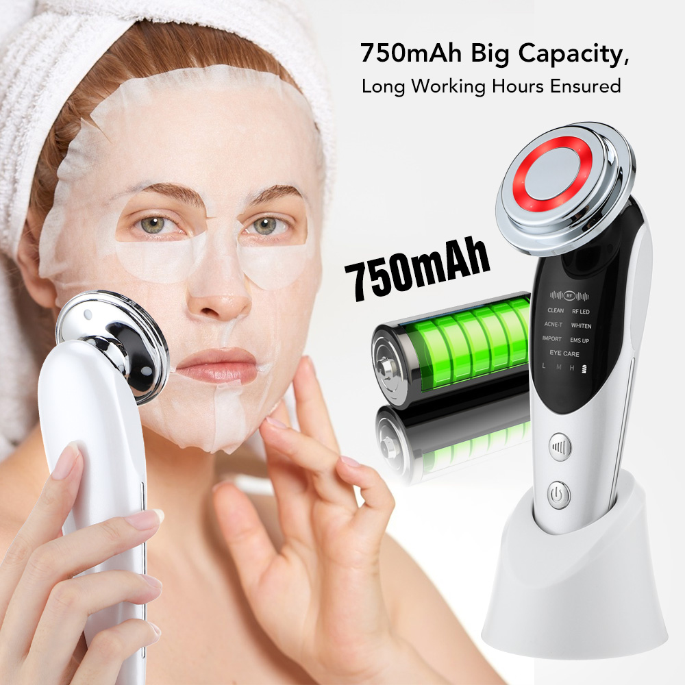 7 in 1 Face Lifting Devices EMS Microcurrent Facial Massage Colorful ...