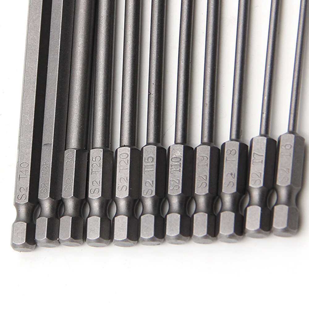 Cross-border Star Hollow Bits Set (11/12pcs) 50/75/100mm * T5-T40 ...