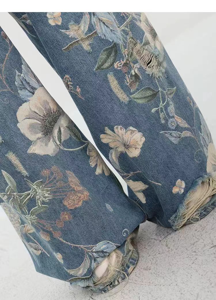 Cachet Flower Wide Jeans