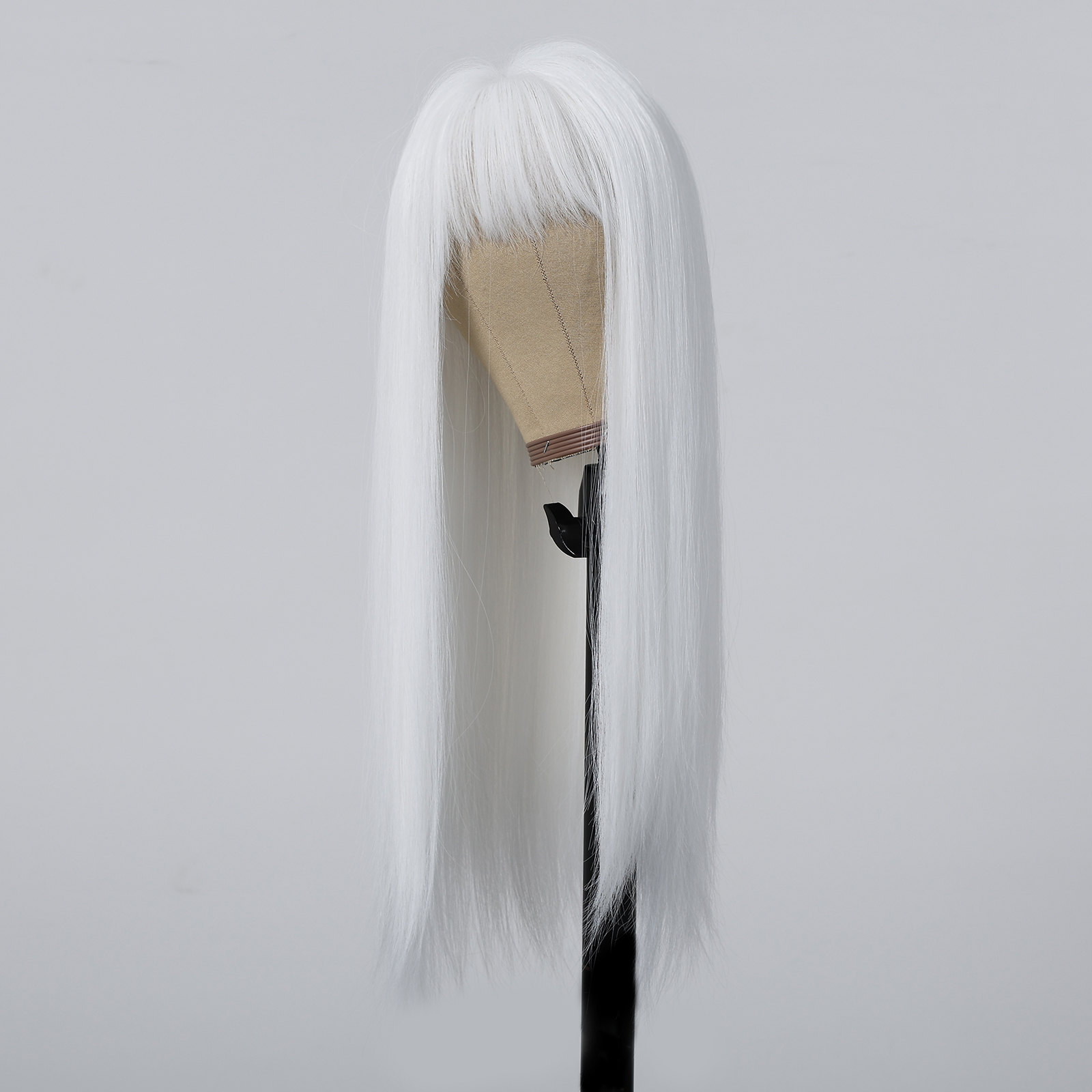 Long Straight White Synthetic Wigs for Women Cosplay Lolita Hair