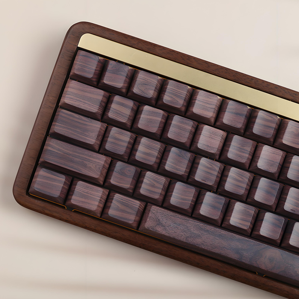 Wood Grain Keycaps/set 131Keys Dye-Sublimation Cherry Profile Side ...
