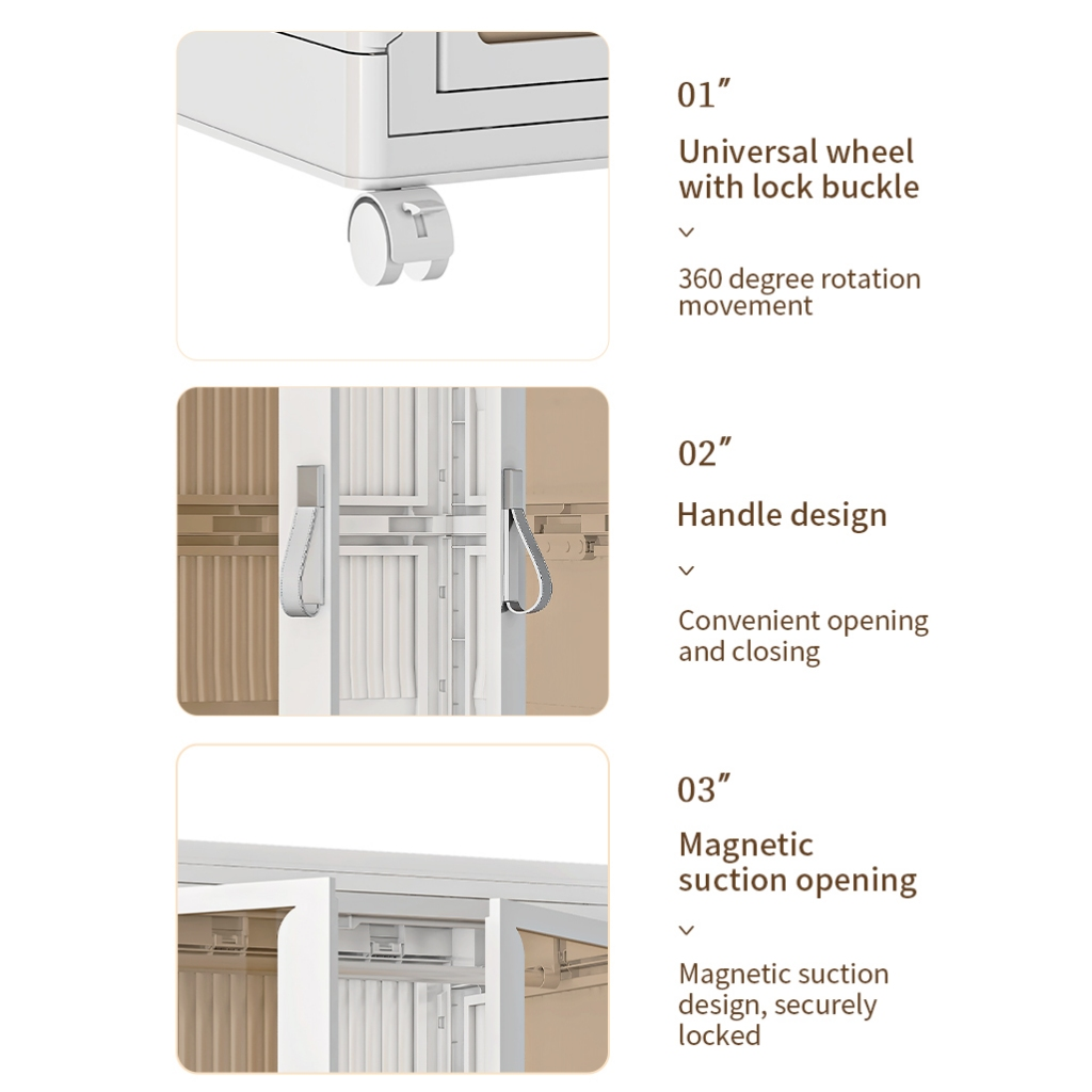 Baby Clothes Wardrobe Double Door Storage for kid Storage