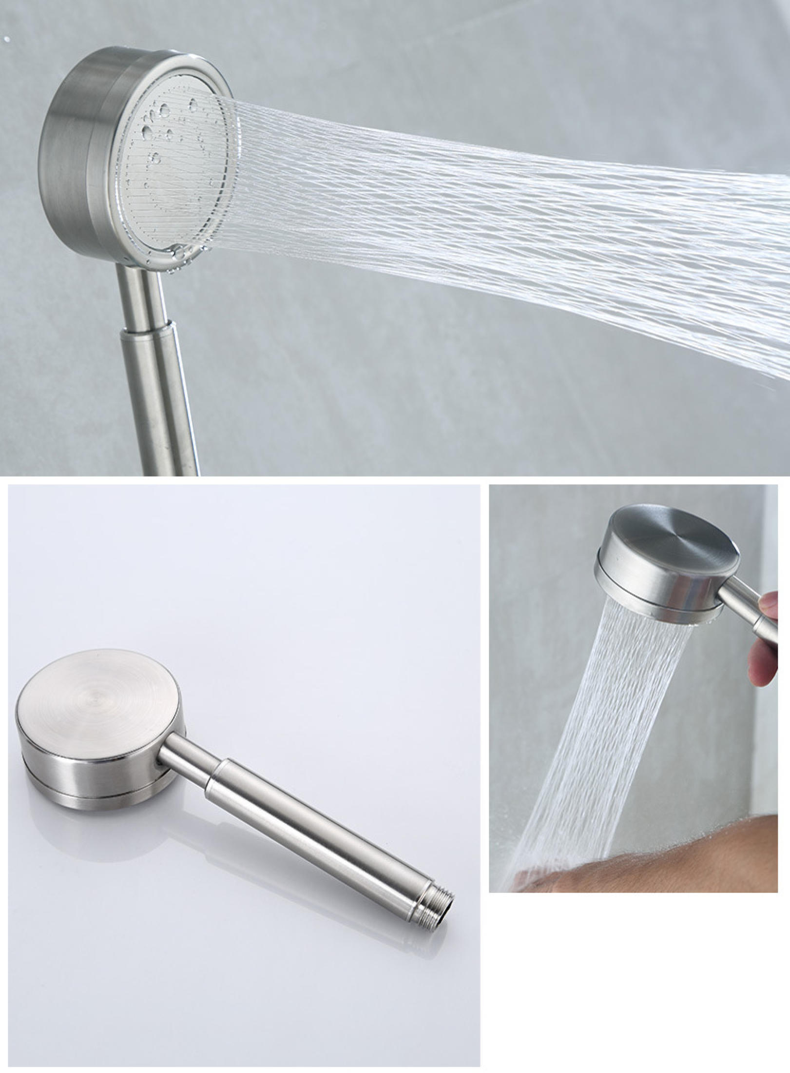 HYM 304 Stainless Steel Single Point Shower Set with Faucet 3 way ...