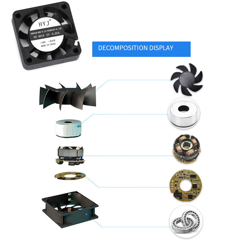 5V 2-Pin 40x40x10mm 50x50x10mm 60x60x10mm PC Computer CPU System ...