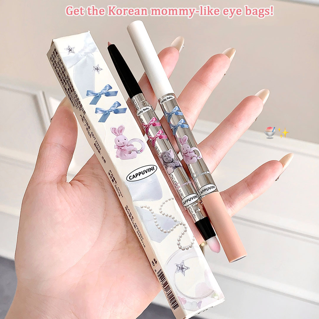 CAPPUVINI Double Head Lying Silkworm Pen Highlight Waterproof Not Easy ...