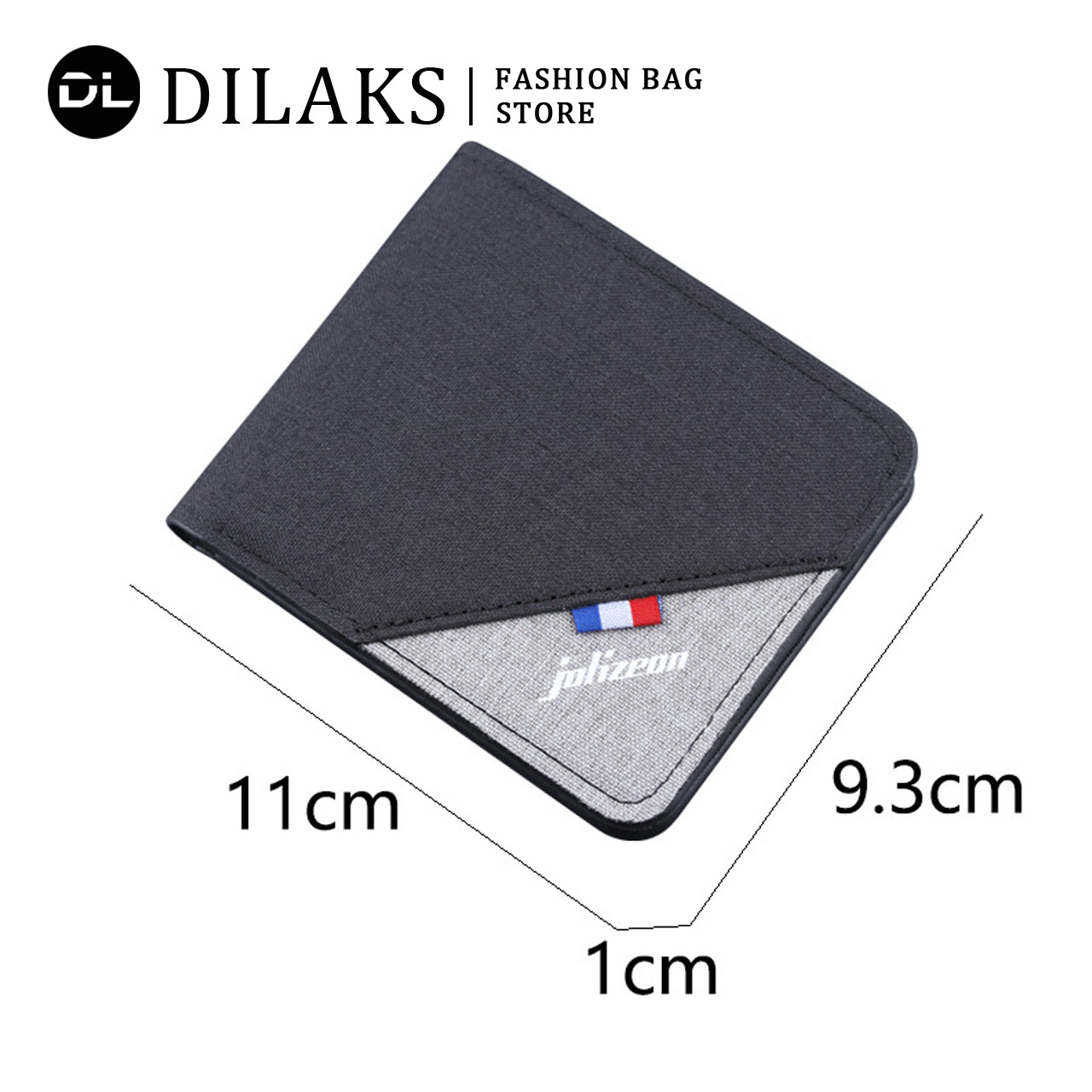 Dl Men's Short Canvas Wallet, Fashion Thin Wallet, Portable, Short ...