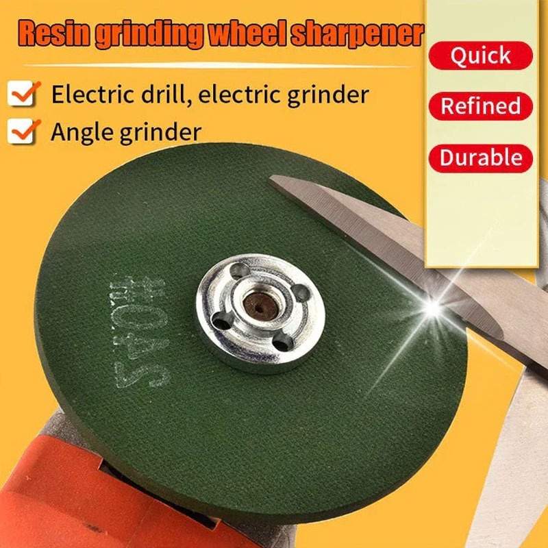 5pcs Knife Sharpening Disc, 6mm Thick Metal Sharpener Mounted On Angle ...