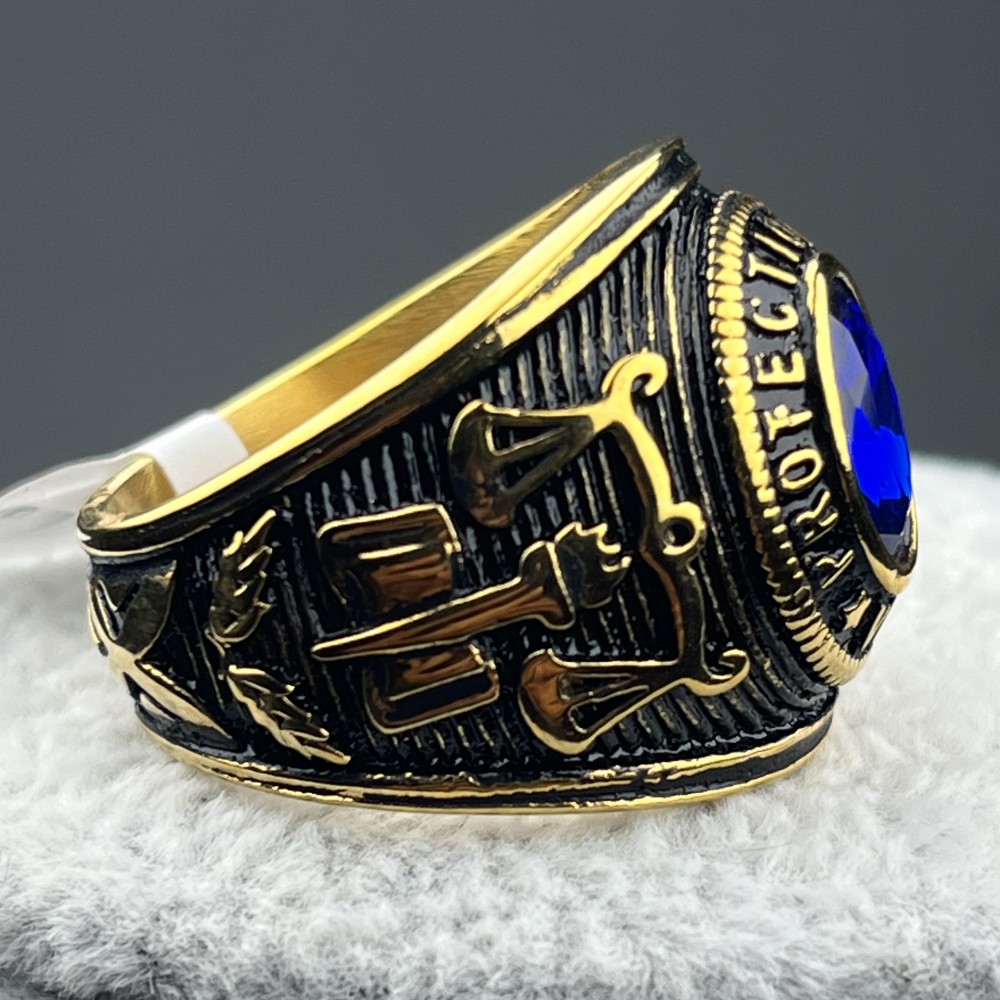 Stainless Steel Solid Protection Agent Bull Ring For Men Size 7-13 ...
