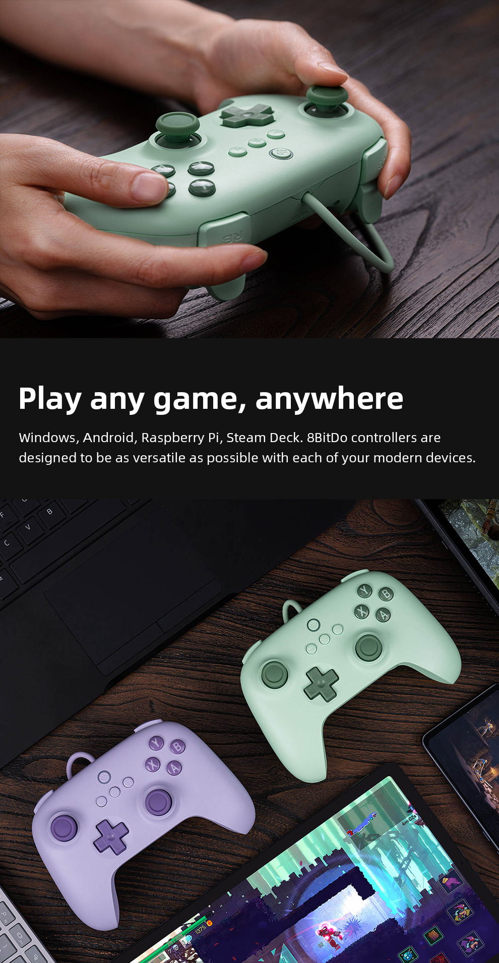 8BitDo Ultimate C Wired Controller Wired USB Compatibility for Windows ...