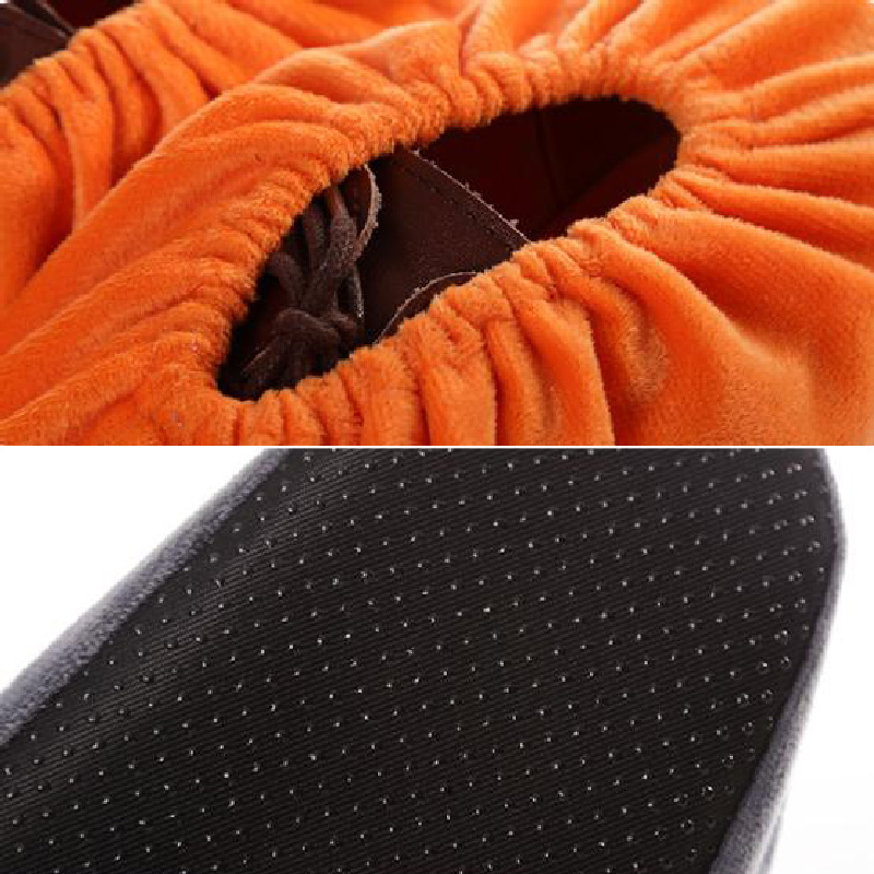 Flannel Shoes Covers Household Reusable Thick Non-slip Indoor Foot ...