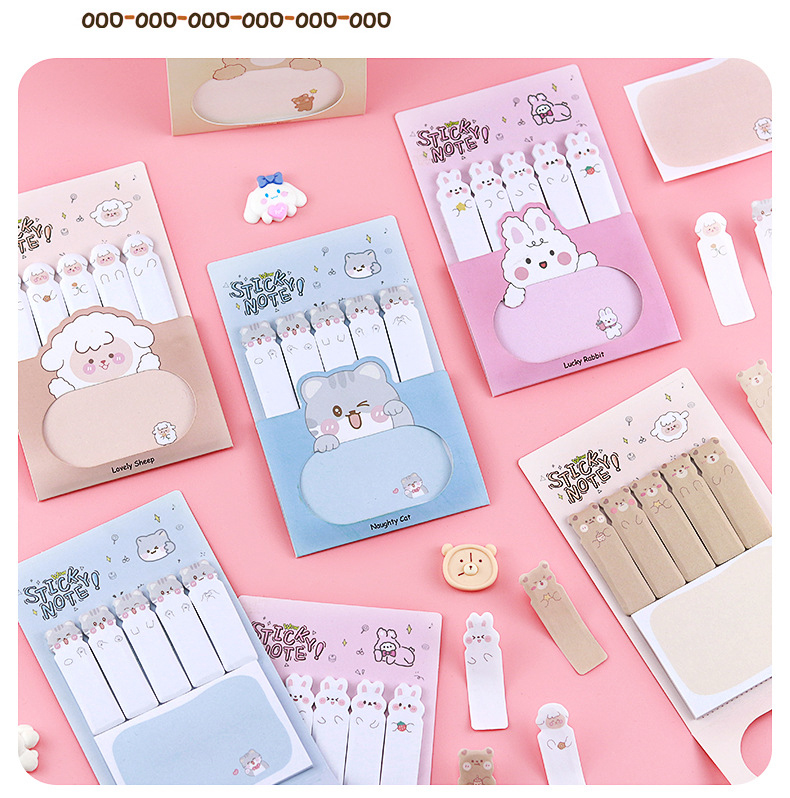 Creative Cartoon Index Sticky Note Paper Student Notes Combination Post ...