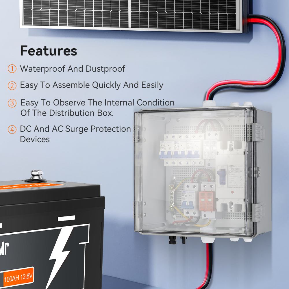 PowMr 10.5x9'' Waterproof Protection Device, only suitable for 6.2KW ...