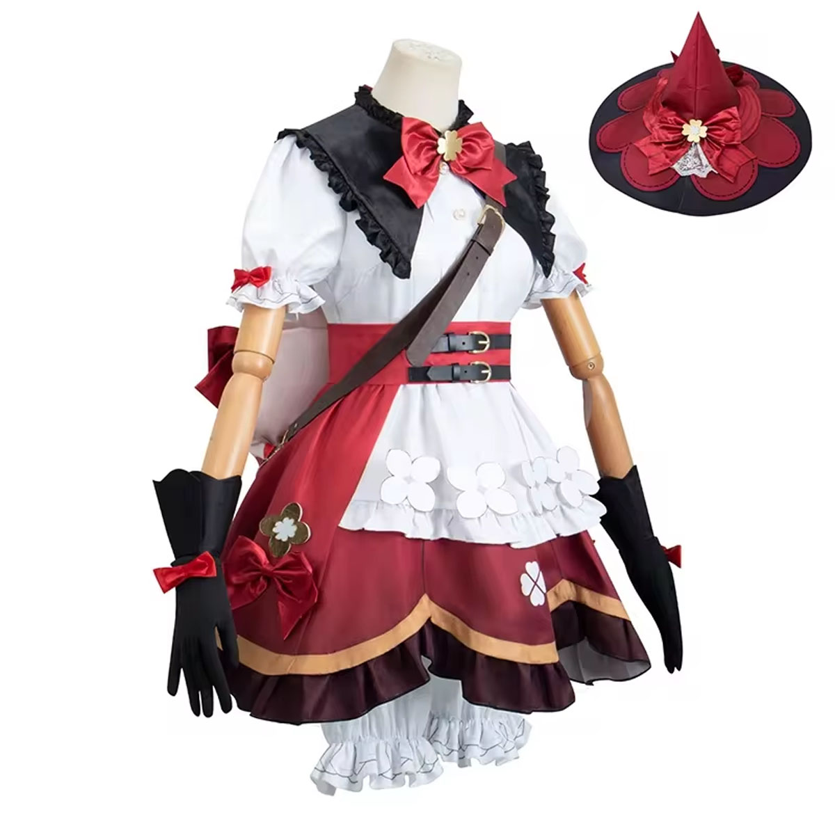 Genshin Impact Klee Coat Hat Outfits Halloween Carnival Suit Cosplay Costume