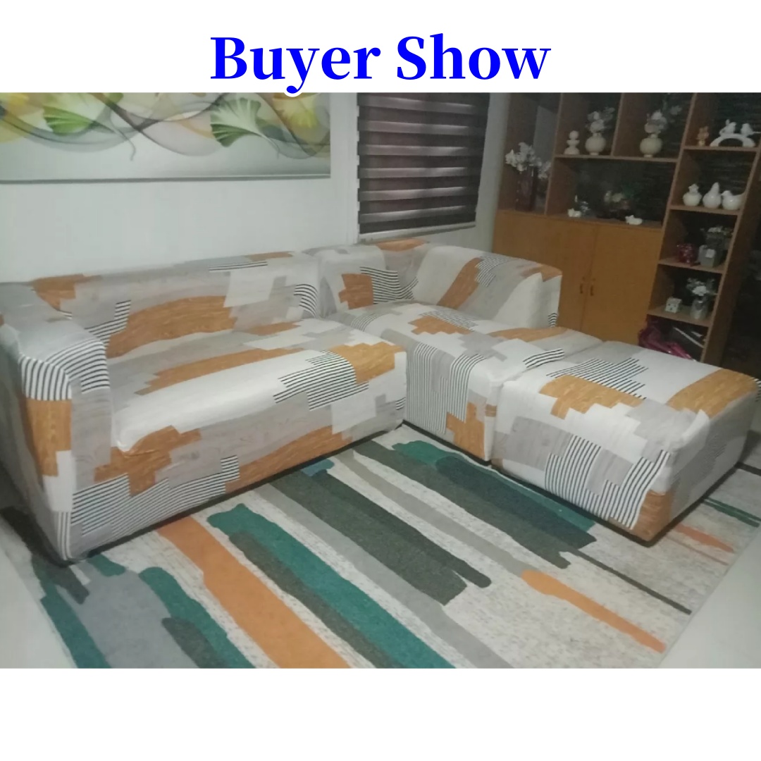 Stretchable Sala Set L Shape Sofa Cover of 3pcs Sofa Cover 2 seater