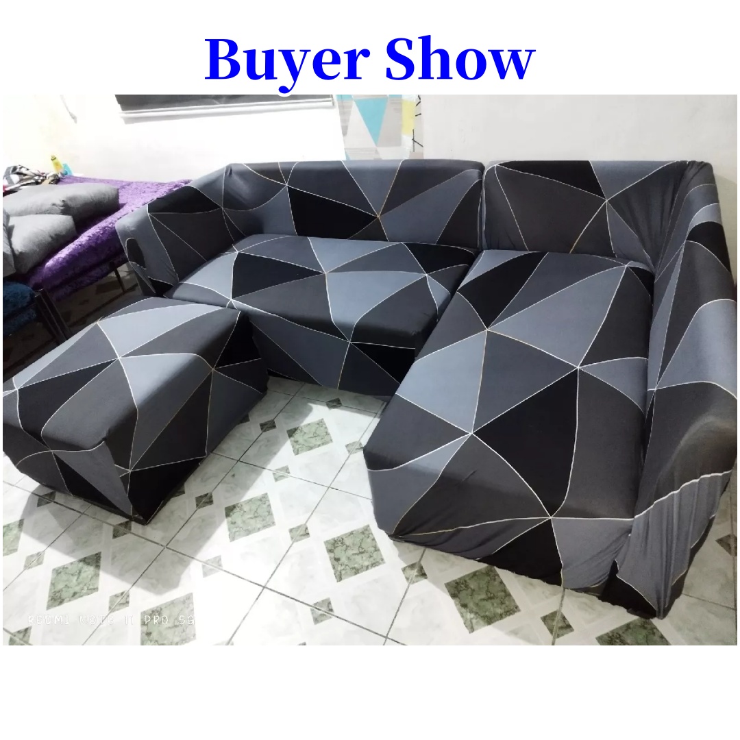 Stretchable Sala Set L Shape Sofa Cover of 3pcs Sofa Cover 2 seater
