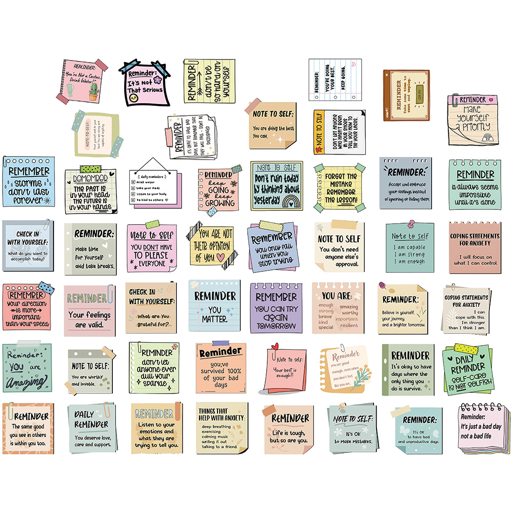 [Large Sticker]50pcs Reminder Sticker memo note Stickers Aesthetic ...