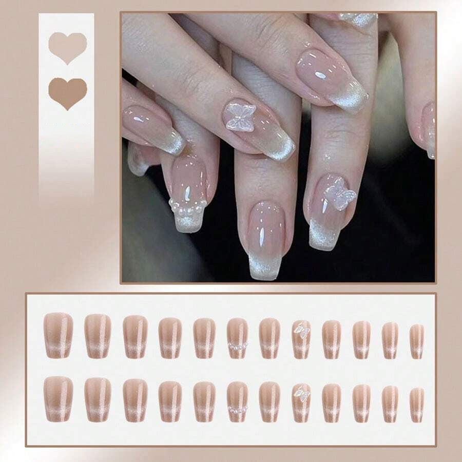 24 pieces/box nail art pieces, a variety of styles and styles to choose