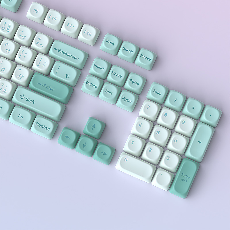 Mint Soda Keycaps PBT Dye-sub MOA Profile Keycap Custom Keycaps ...