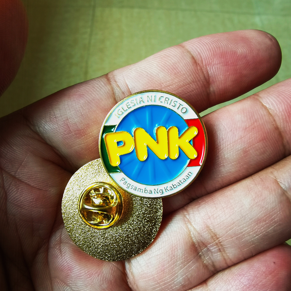 High quality metal PNK collar pin（IGLESIA NI CRISTO PAGSAMBA NG ...