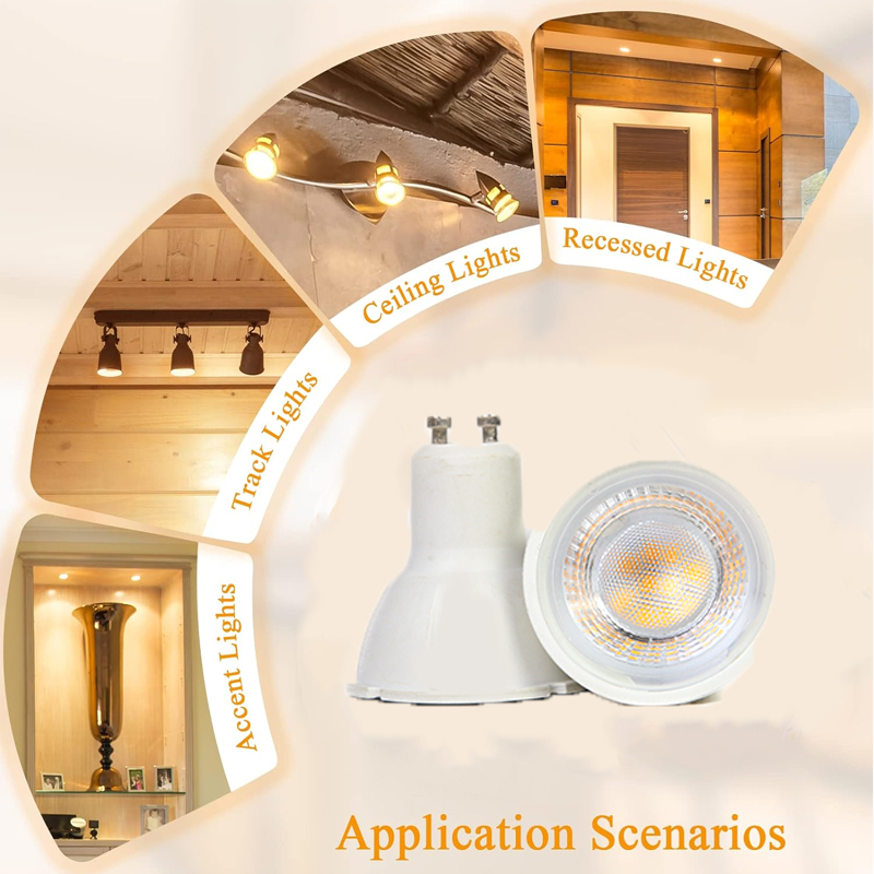 LED GU10 Bulb Spotlight Track Light Bulb GU10 5W 220V Ceiling Lamp ...