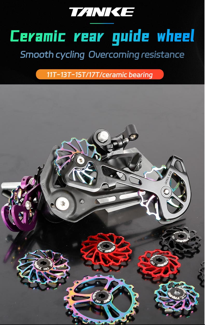 thumbnail image 2 of MUQZI Bike Rear Derailleur Jockey Wheel 11T 13T Pulley Guide Roller MTB 2 of 11